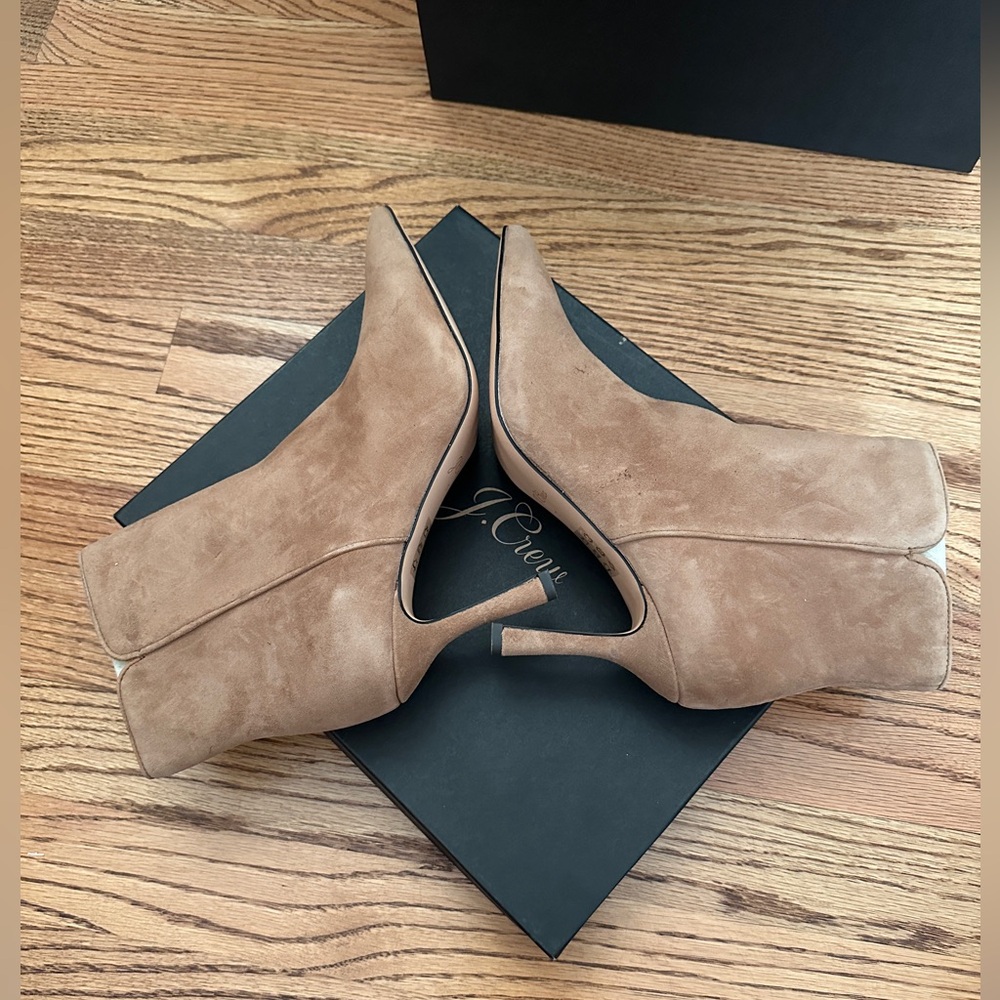 J. Crew Pointed-toe ankle boots in suede - Picture 8 of 12